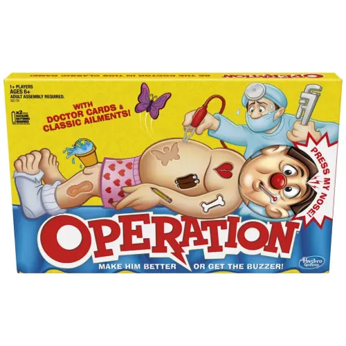 Operation, Classic Kids & Family Favorite Strategy Game with 12 Plastic Ailments - 3