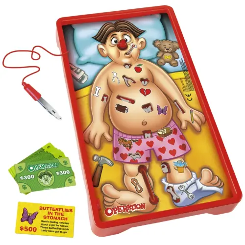 Operation, Classic Kids & Family Favorite Strategy Game with 12 Plastic Ailments - 4