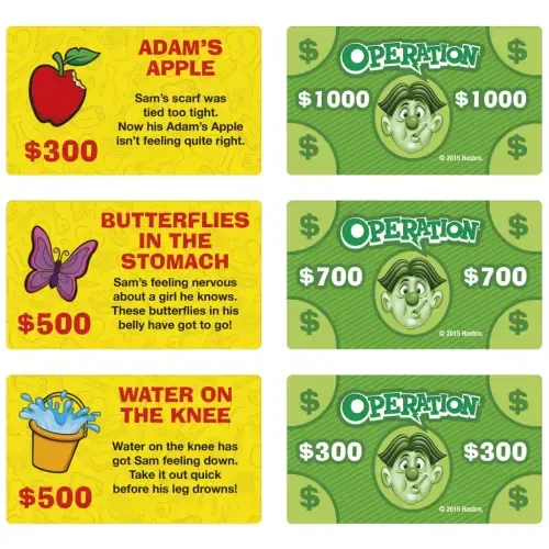 Operatsiya, Klassik bolalar va oilaviy sevimli strategiya o'yini 12 ta plastik kasallik bilan - 1