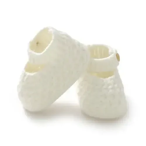 Opewod Baby Booties Hand Knit Boots Slippers Soft Warm First Walkers Socks Shoes for Newborn Infan Boys Girls - 1