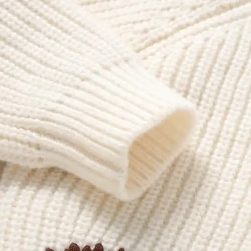 Opewod Baby Toddler Boy Girl Cardigan Knit Sweater | Soft and Elastic Long Sleeved Jumpers Coats Warm Fall Winter Clothes with Cute Hedgehog - 6