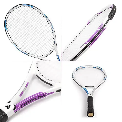 OPPUM 27” Pro Tennis Raketi (2 ta'riq), Yengil, Bardoshli simlar, Boshlang'ich/O'rta darajadagi o'yinchilar uchun ideal - 2