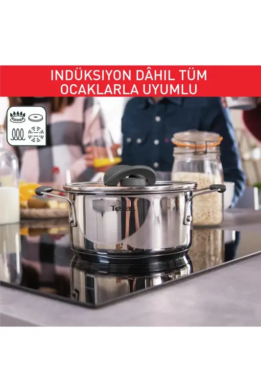 Optispace 8 Parça Çelik Tencere Seti-142344 - 6