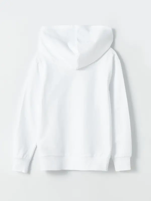 Oq Atatürk imzosi bosilgan erkaklar uchun bolalar sviteri - Oq - 7