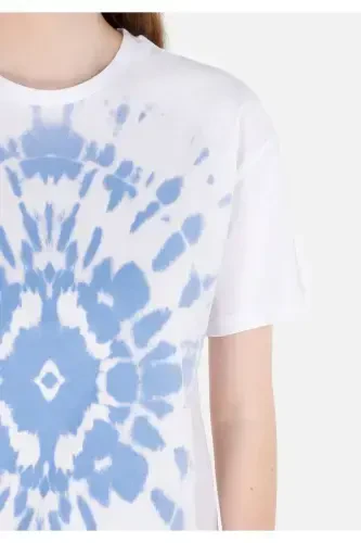 Oq ayollar uchun T-ko'ylak qisqa yengli - 5