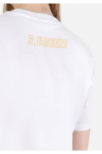 Oq ayollar uchun T-ko'ylak qisqa yengli - 6