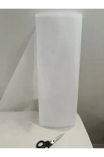 Oq bezakli to'r, bo'xcha sep, kelin kuyov, sovchi, nishon, nikoh korteji, eshik, chamadon, sovg'a bezagi, 100x300-Oq - ŞIK TASARIM (1)