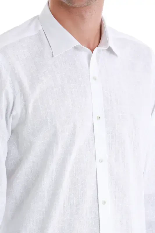 Oq Comfort Fit bosma Slim yoqali uzun yengli Spo - 5