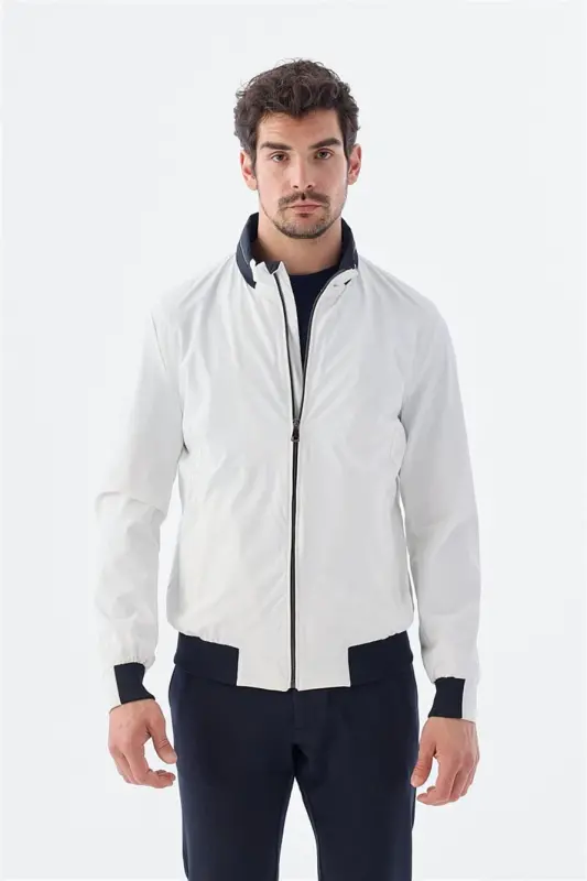 Oq Comfort Fit Kapüşonli Qulay Mavsumiy Sport Kurtka - 3