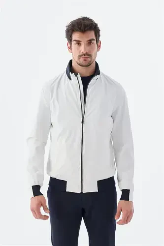 Oq Comfort Fit kapüşonli qulay mavsumiy sport kurtkasi - 3