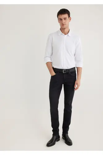 Oq ko'ylak Slim Fit / Tor Kesim 0211583-620-Beya - MAVI (1)