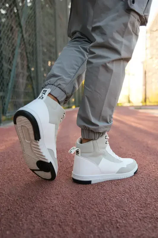 Oq Muz Erkak Sneaker Bot 00122262-Oq Muz - 4