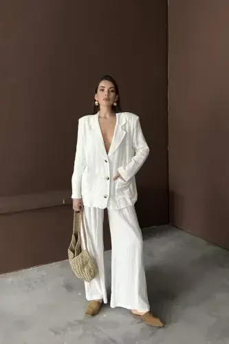 Oq oversize muslin kostyum - 1