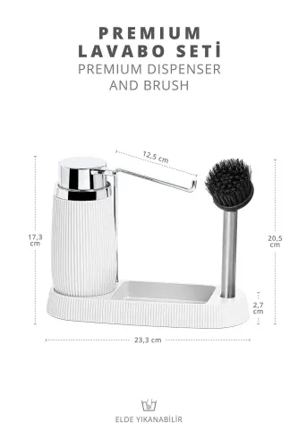 Oq Premium Lavabo Komplekti-Oq - 2