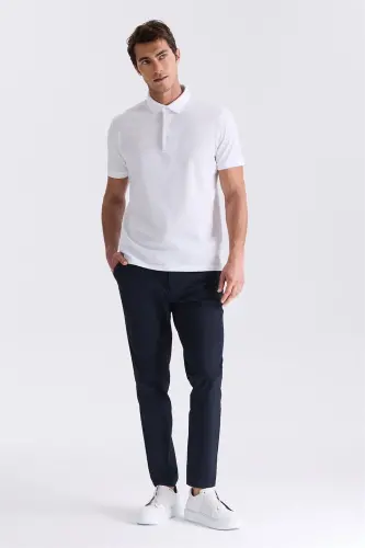 Oq Slim Fit 100% Paxta Merserize Polo Yoqali Футболка - JAKAMEN (1)