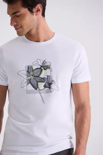 Oq Slim Fit Velosiped Yoqali Футболка - 3