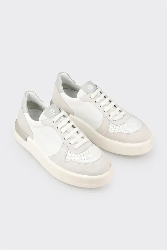 Oq teri ayollar sport poyabzali - Oq - 2