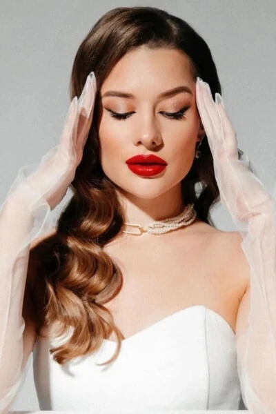 Oq Tül Qo'lqoplar Kelin Qo'lqopi To'y Liboslari Uchun Qo'lqoplar Kostyum Qo'lqopi Partiya Qo'lqopi - LIMELIA (1)