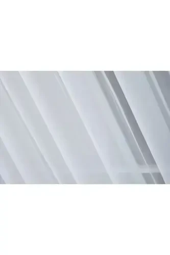 Oq yuqori sifatli dazmollashni talab qilmaydigan tekis tul pardasi Turner plissiz torlarsiz qo'shimchafor-Oq - 3