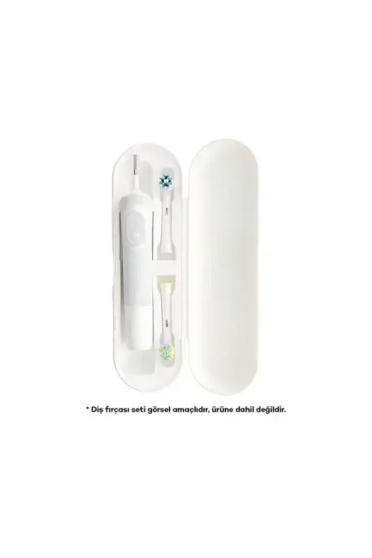 Oral B Compatible Rechargeable Toothbrush Protective Case Storage Box Hygienic Travel Box - White - PI&GO