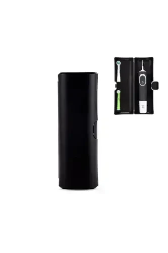 Oral-B Rechargeable Electric Toothbrush Protective Hygienic Storage Case Compatible with All Models Black - 1