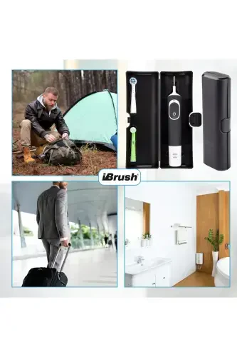Oral-B Rechargeable Electric Toothbrush Protective Hygienic Storage Case Compatible with All Models Black - 7