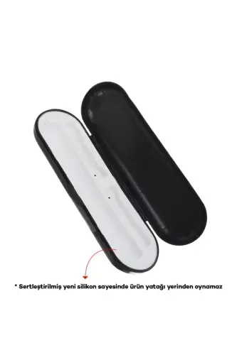 Oral-B Rechargeable Toothbrush Protective Case, Storage Case, Hygienic Travel Kit - Black - 5