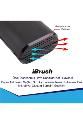 Oral-B Зарядли Тис Фурчаси Ҳимоя Қобиғи Гигиеник Сақлаш Қутиси Барча Моделлар Учун Мос Қора - 3