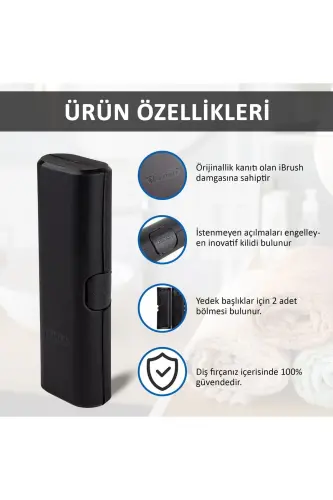 Oral-B Зарядли Тис Фурчаси Ҳимоя Қобиғи Гигиеник Сақлаш Қутиси Барча Моделлар Учун Мос Қора - 5