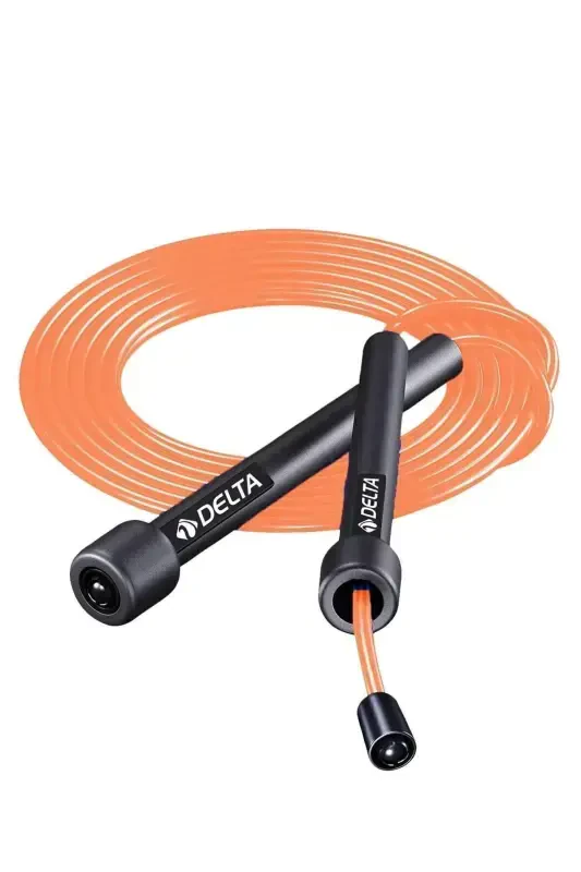 Orange Color Option Adjustable Length Deluxe Jump Rope - ORANGE - DELTA