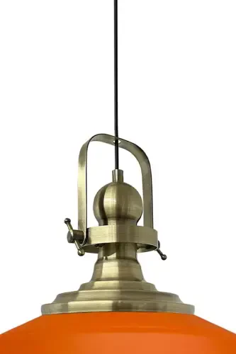 Orange Noble Single Chandelier Antique Head Retro Pendant Lamp Restaurant Cafe Hall Chandeliers-Orange - BAMYUM (1)