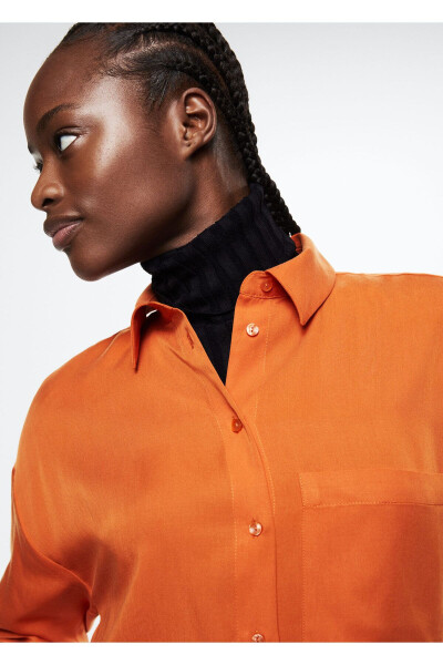 Orange Women Shirt - 5