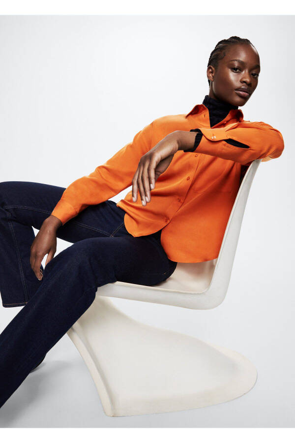 Orange Women Shirt - 6