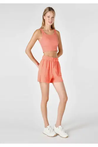 Orange women's shorts - 3