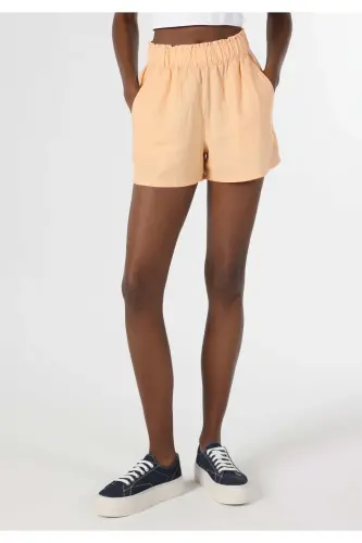 Orange women's shorts - 4