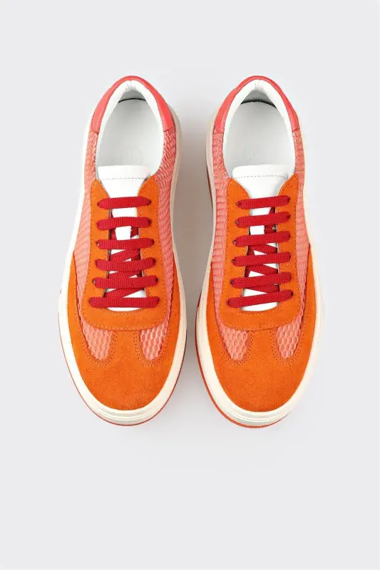 Orange Women's Sports Shoes-Orange - 4