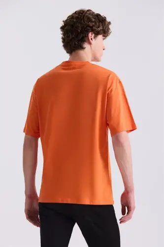 Oranj Oversize Graphic Bike Collar T-Shirt - 4
