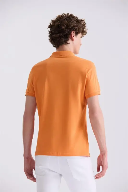 Oranj Slim Fit Polo Neck T-Shirt - 3
