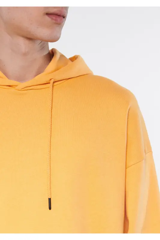 Оранжевый худи Basic Sweatshirt 0610062-71399 - Оранжевый-71399 - 5