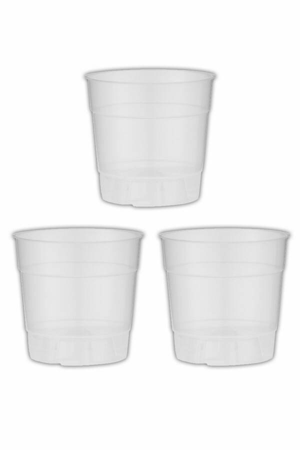 Orchid Pot 12 Pack (0.73 LITERS) Transparent (3 PCS) Semi-Transparent, Pot - 1