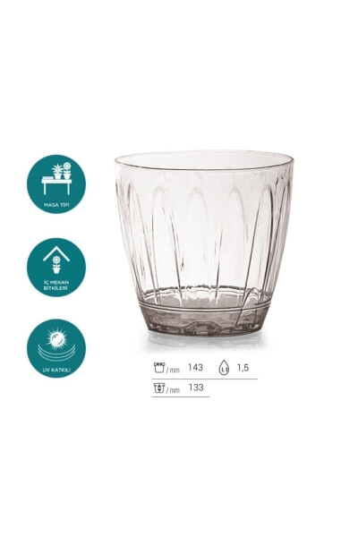 Orchid Pot - Transparent Pot - 1.5 L - 2