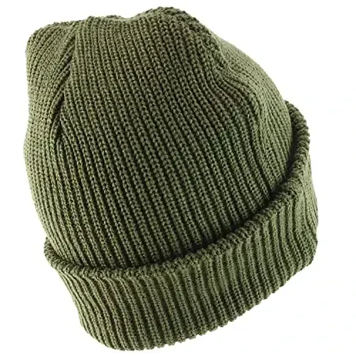 Armycrew 100% Acrylic Oversized XXL Thick GI Watch Cap Ribbed Knit Beanie Hat - 2