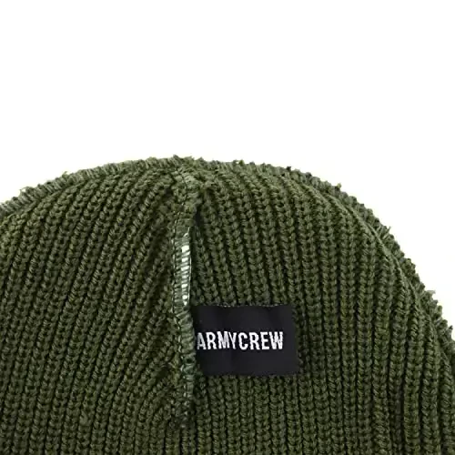 Armycrew 100% Acrylic Oversized XXL Thick GI Watch Cap Ribbed Knit Beanie Hat - 4