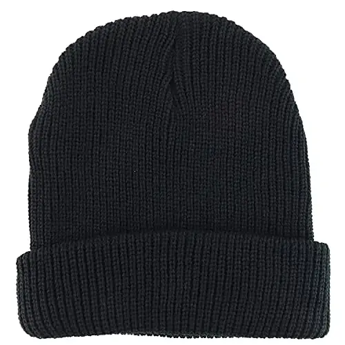 Armycrew 100% Acrylic Oversized XXL Thick GI Watch Cap Ribbed Knit Beanie Hat - 3