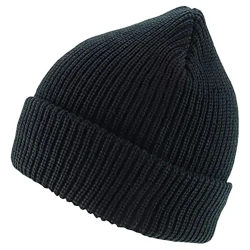 Armycrew 100% Acrylic Oversized XXL Thick GI Watch Cap Ribbed Knit Beanie Hat - 1