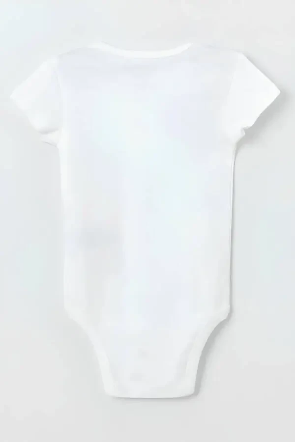 Organic 100% Cotton Granny Printed Short Sleeve Beb - 4