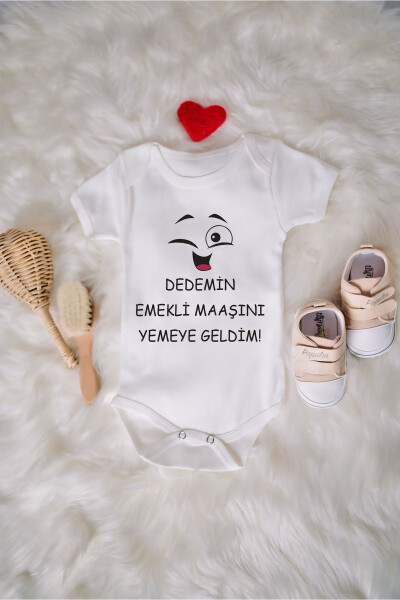 ORGANIC 100% COTTON I CAME TO EAT MY SALARY PRINTED - SPARKLY BABY