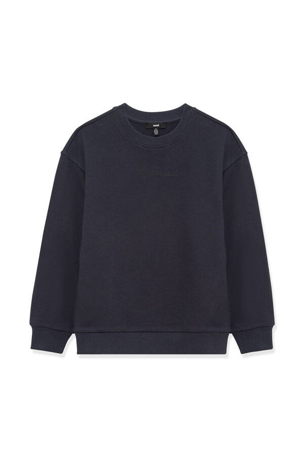 Organic Cotton Anthracite Basic Sweatshirt - 3