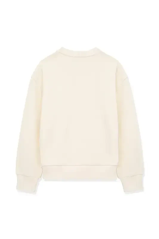 Organic Cotton Beige Basic Sweatshirt 7S10043-70055 - 3