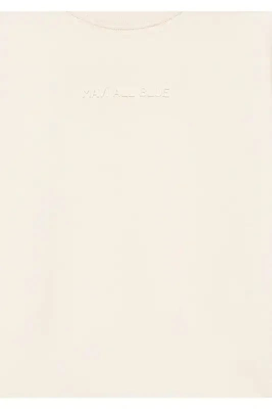 Organic Cotton Beige Basic Sweatshirt 7S10043-70055 - 5